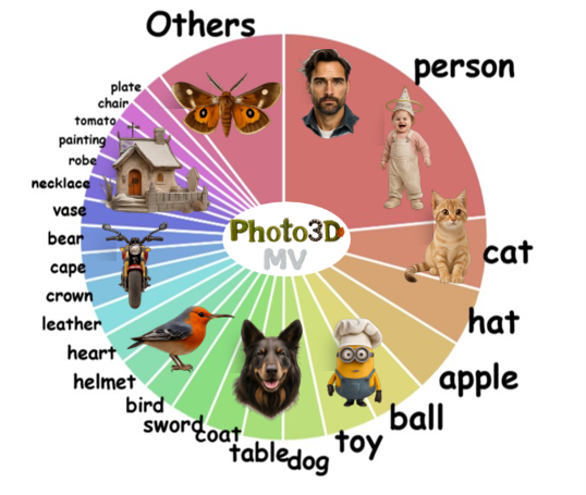 Photo3D‑MV Categories